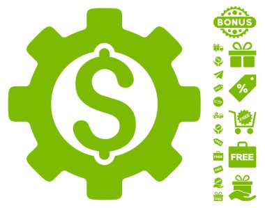 Ücretsiz Bonus ile Geliştirme maliyet simgesi