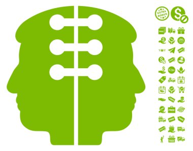 Çift kafa simgesi ücretsiz Bonus ile arayüz