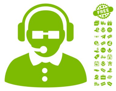 Ücretsiz Bonus ile kadın işleç simgesi