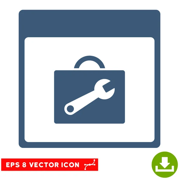 Boîte à outils Calendrier Page vectorielle Eps Icône — Image vectorielle