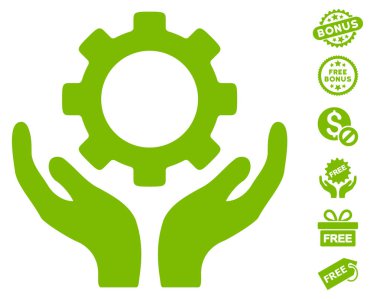 Dişli bakım el simgesini ücretsiz bonus