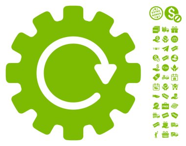 Gearwheel döndürme simgesi ücretsiz bonus