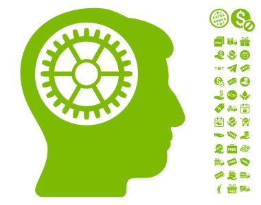 Ücretsiz Bonus kafa dişli simgesiyle