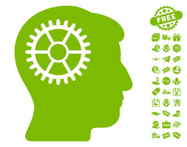 Ücretsiz Bonus ile akıl Cog simgesi