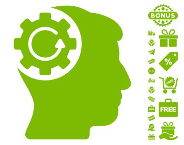 Akıl dişli döndürme simgesi ücretsiz bonus