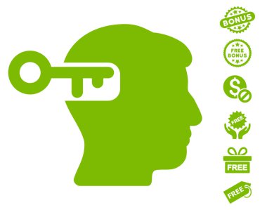 Ücretsiz Bonus ile akıl anahtar simgesi