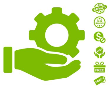 Mekanik vites hizmet el simgesi ücretsiz bonus