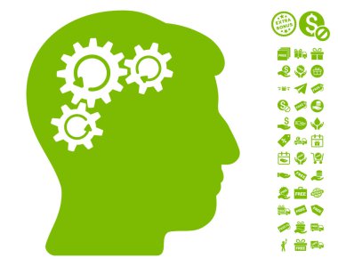 Zihin dişli döndürme simgesi ücretsiz bonus