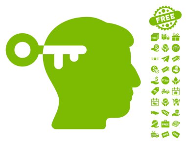 Ücretsiz Bonus ile zihin anahtar simgesi