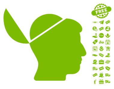 Ücretsiz Bonus ile açık beyin simgesi