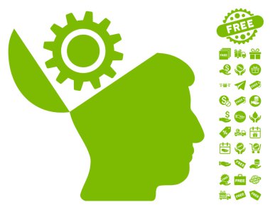 Açık kafa dişli simgesini ücretsiz bonus