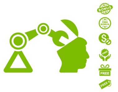 Açık kafa cerrahi manipülatör simgesi ücretsiz bonus