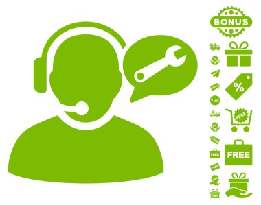 Operatör hizmeti ileti simgesi ücretsiz bonus