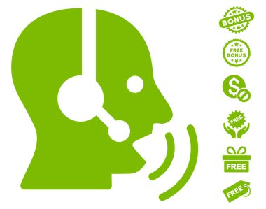 Ücretsiz Bonus ile simge işleç konuşma ses dalgaları