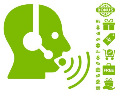 Ses dalgaları simgesi ücretsiz Bonus ile konuşurken işleç