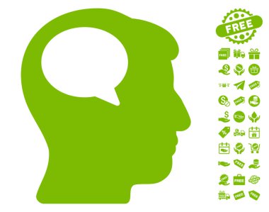 Ücretsiz Bonus simgesiyle düşünme kişi