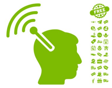 Radyo sinirsel arayüzü simgesi ücretsiz bonus