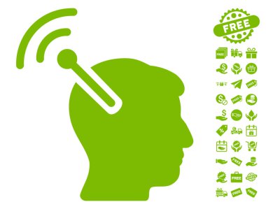 Radyo sinirsel arayüzü simgesi ücretsiz bonus