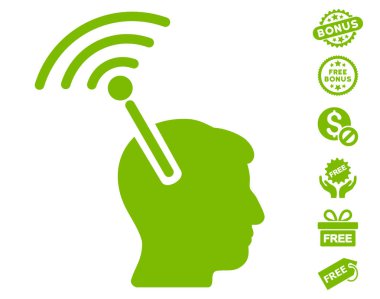 Radyo sinirsel arayüzü simgesi ücretsiz bonus