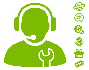 Ücretsiz Bonus ile hizmet işleç simgesi