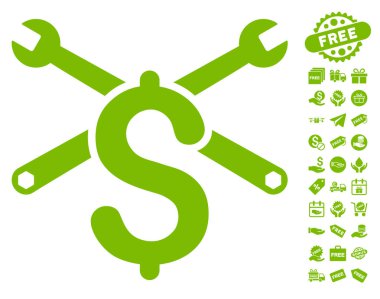 Hizmet fiyat simgesi ücretsiz bonus