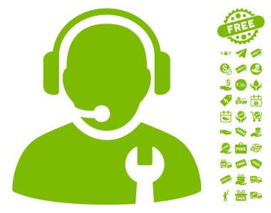 Ücretsiz Bonus ile hizmet işleç simgesi