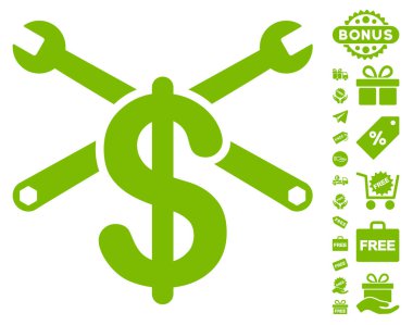 Hizmet fiyat simgesi ücretsiz bonus