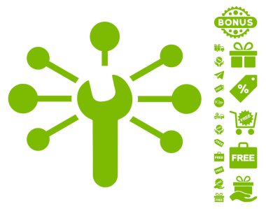 Hizmet anahtarı ilişkiler simgesi ücretsiz bonus