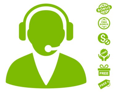Ücretsiz Bonus ile destek işleç simgesi