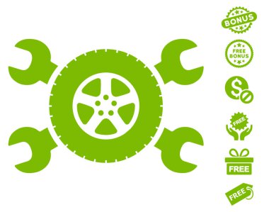 Lastik Servisi anahtarı simgesini ücretsiz bonus