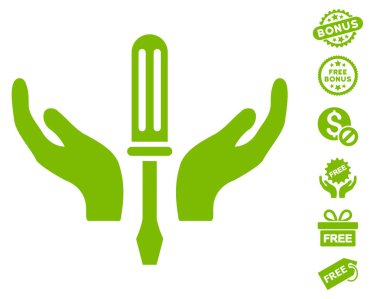 Tornavida bakım simgesi ücretsiz Bonus ile ayarlama