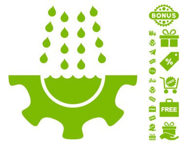 Su duş hizmet dişli simgesini ücretsiz bonus