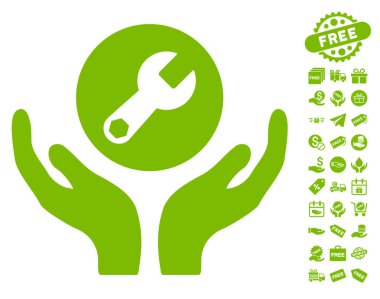 İngiliz anahtarı bakım simgesini ücretsiz bonus