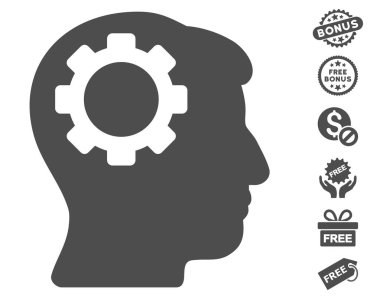 Beyin dişli simgesini ücretsiz bonus
