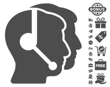 Çağrı merkezi operatörleri simgesi ücretsiz bonus