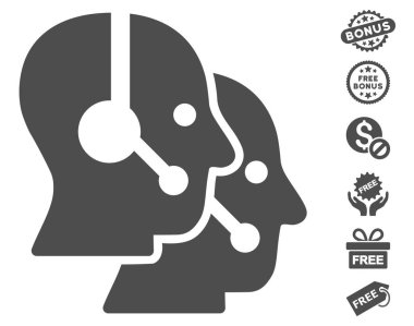 Çağrı merkezi operatörleri simgesi ücretsiz bonus