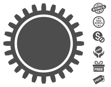 Ücretsiz Bonus dişli simgesiyle