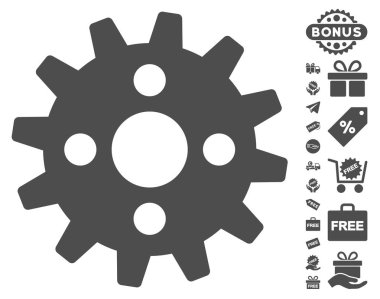 Ücretsiz Bonus dişli simgesiyle