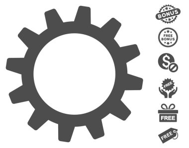 Ücretsiz Bonus dişli simgesiyle