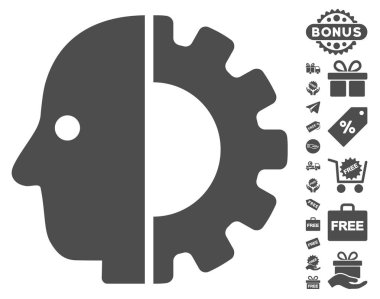 Cyborg kafa simgesi ücretsiz bonus