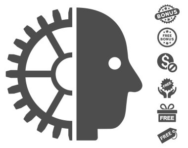 Cyborg kafa simgesi ücretsiz bonus