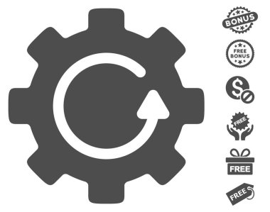 Dişli döndürme simgesi ücretsiz bonus