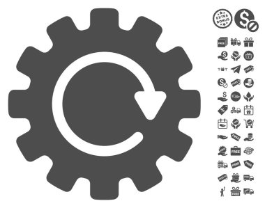 Gearwheel döndürme simgesi ücretsiz bonus