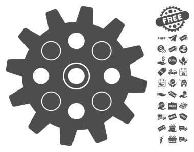 Ücretsiz Bonus ile gearwheel simgesi