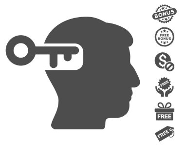 Ücretsiz Bonus ile akıl anahtar simgesi
