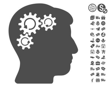 Zihin dişli döndürme simgesi ücretsiz bonus