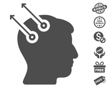 Sinirsel arayüz fişler simgesi ücretsiz bonus