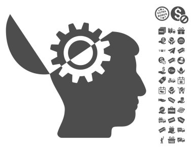 Açık fikirli dişli simgesini ücretsiz bonus