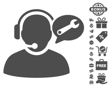 Operatör hizmeti ileti simgesi ücretsiz bonus