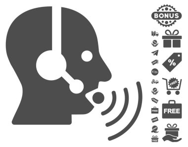 Ses dalgaları simgesi ücretsiz Bonus ile konuşurken işleç